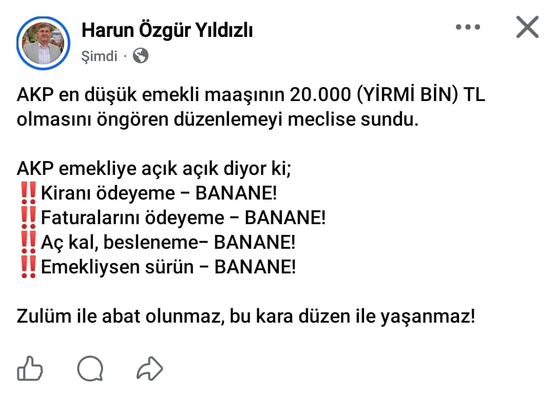 Chp'li Yıldızlı En Düşük Emekli Maaşı İçin Önerge Sundu! 1