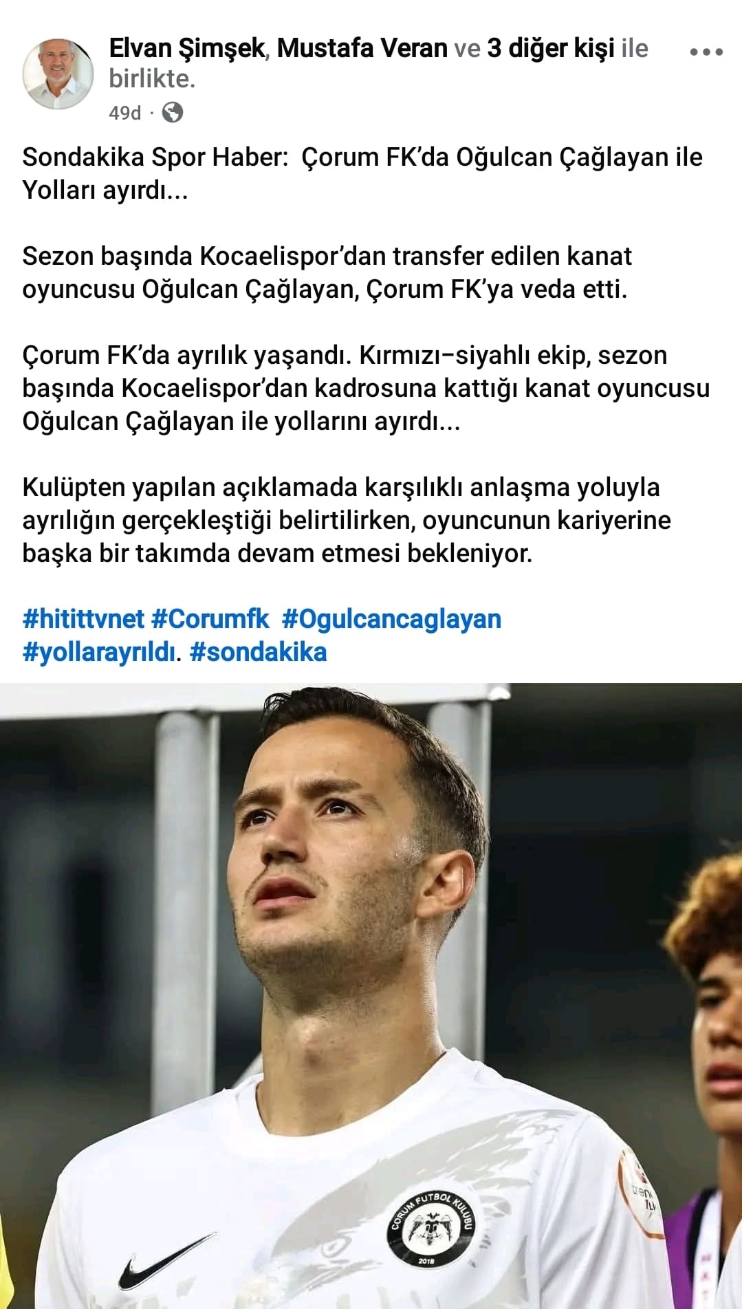 Çorum Fk’da Oğulcan Çağlayan Ile Yollar Resmen Ayrıldı 2