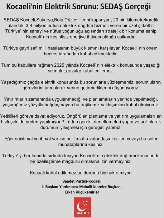 Erkan Küçükemirler Kocaeli'nin Sedaş İle İmtihanı Ne Olacak 2