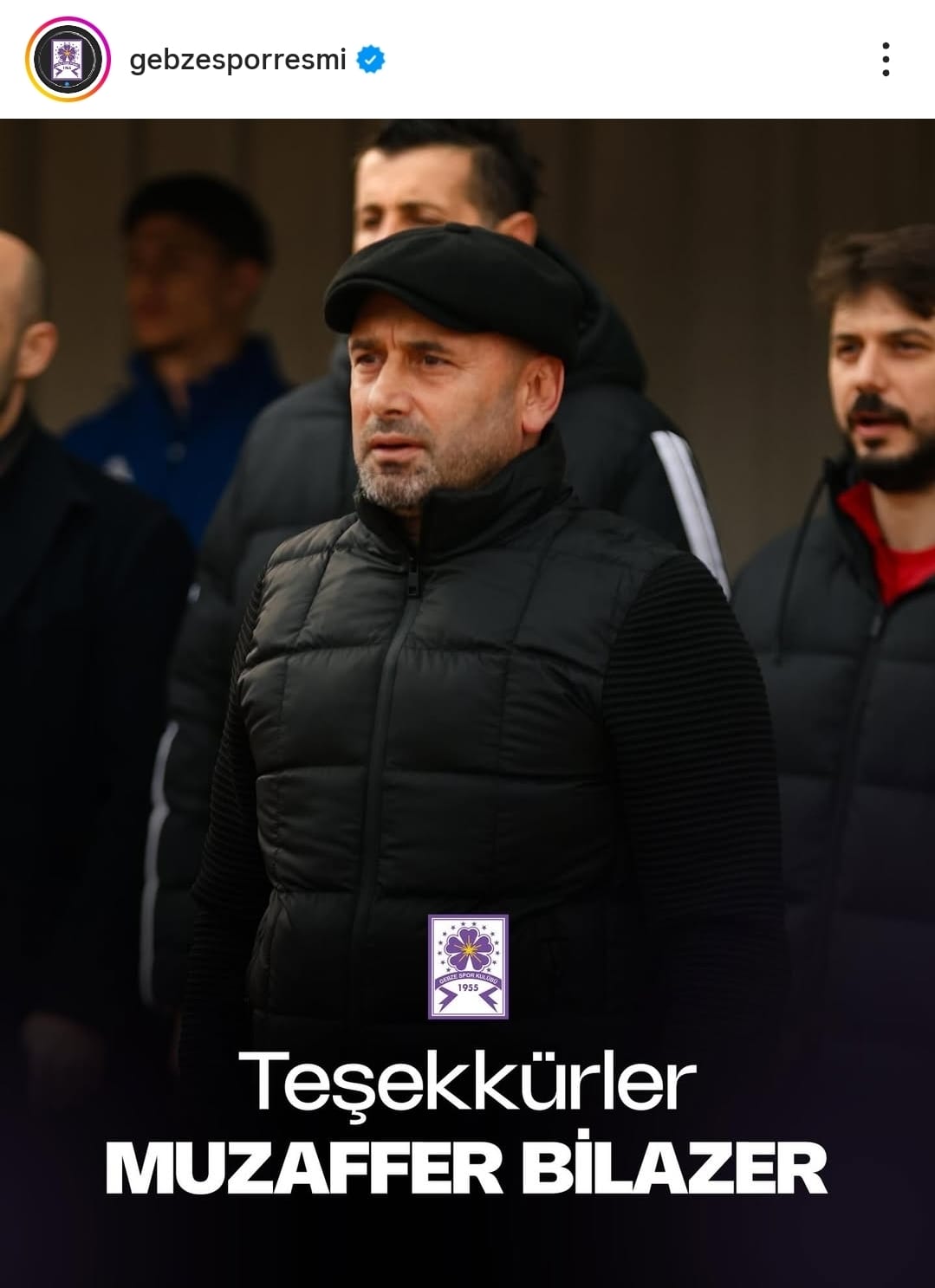 Gebzespor, Teknik Direktör Muzaffer Bilazer