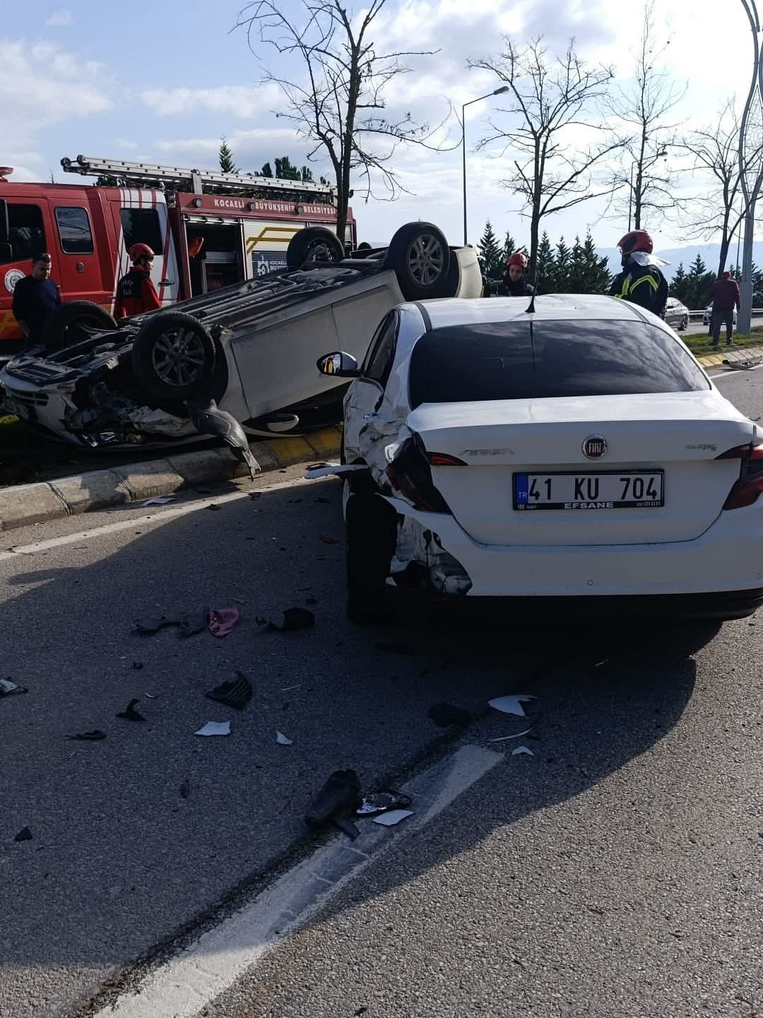 Kabaoğlu Umuttepe Yolu’nda Trafik Kazası 1 Kişi Kurtarıldı (3)