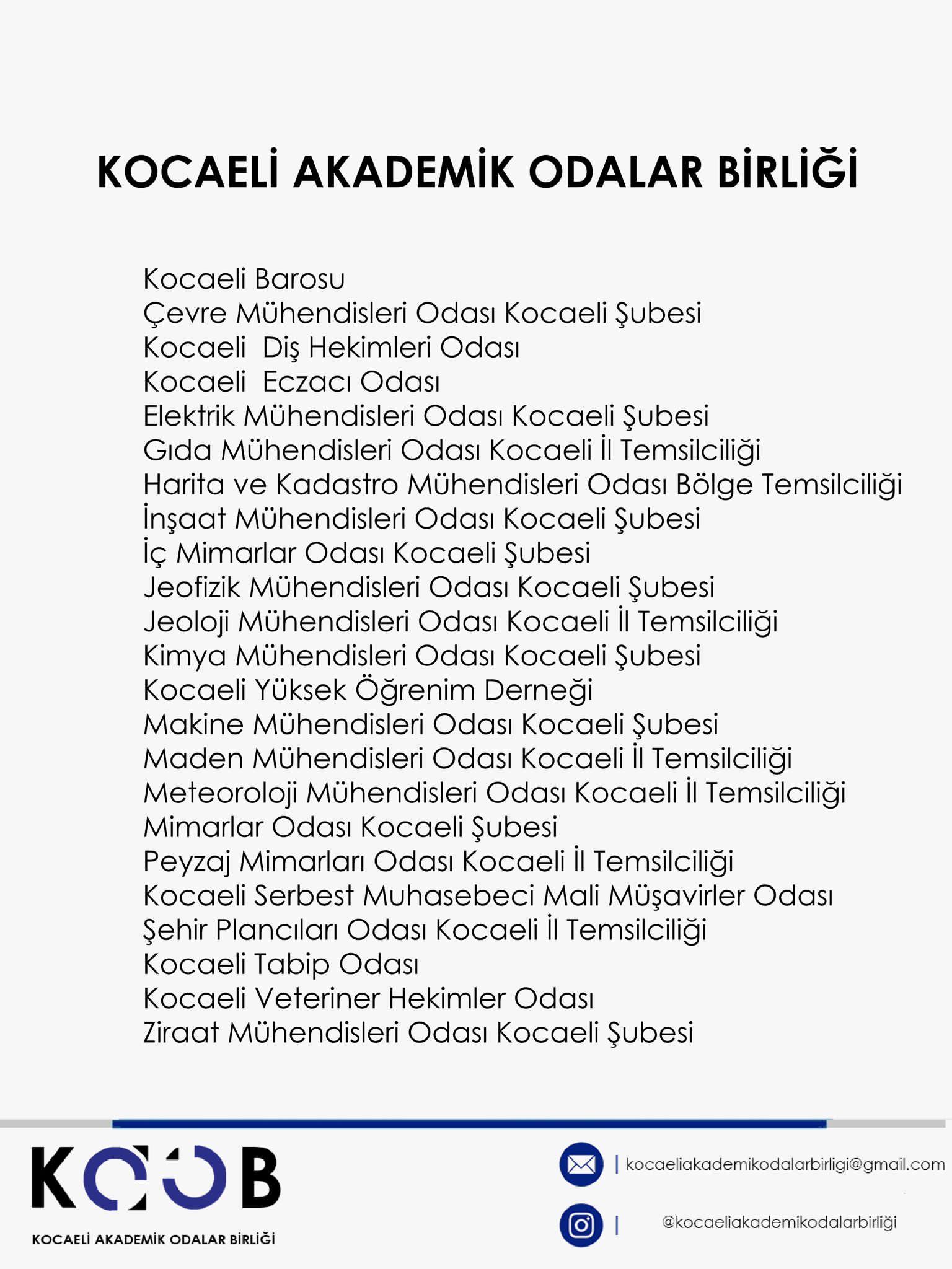 Kocaeli Akademik Odalar Birliği Sosyal Medyada (1)-1