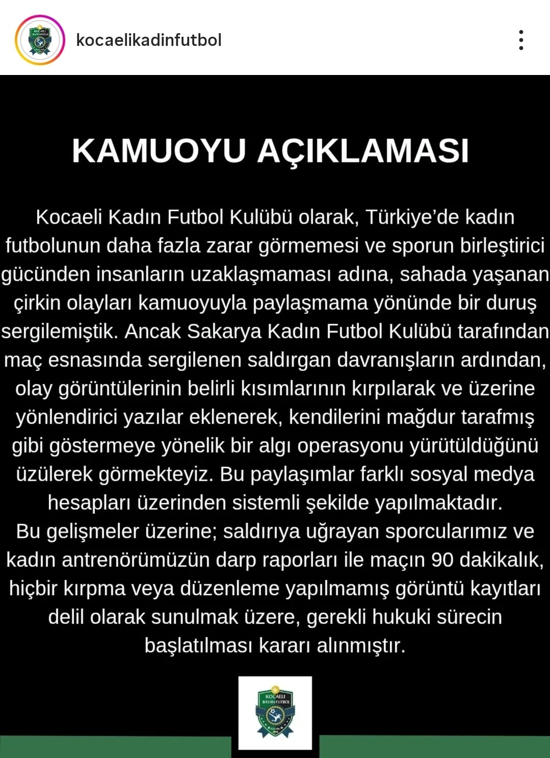 Kocaeli Kadın Fk