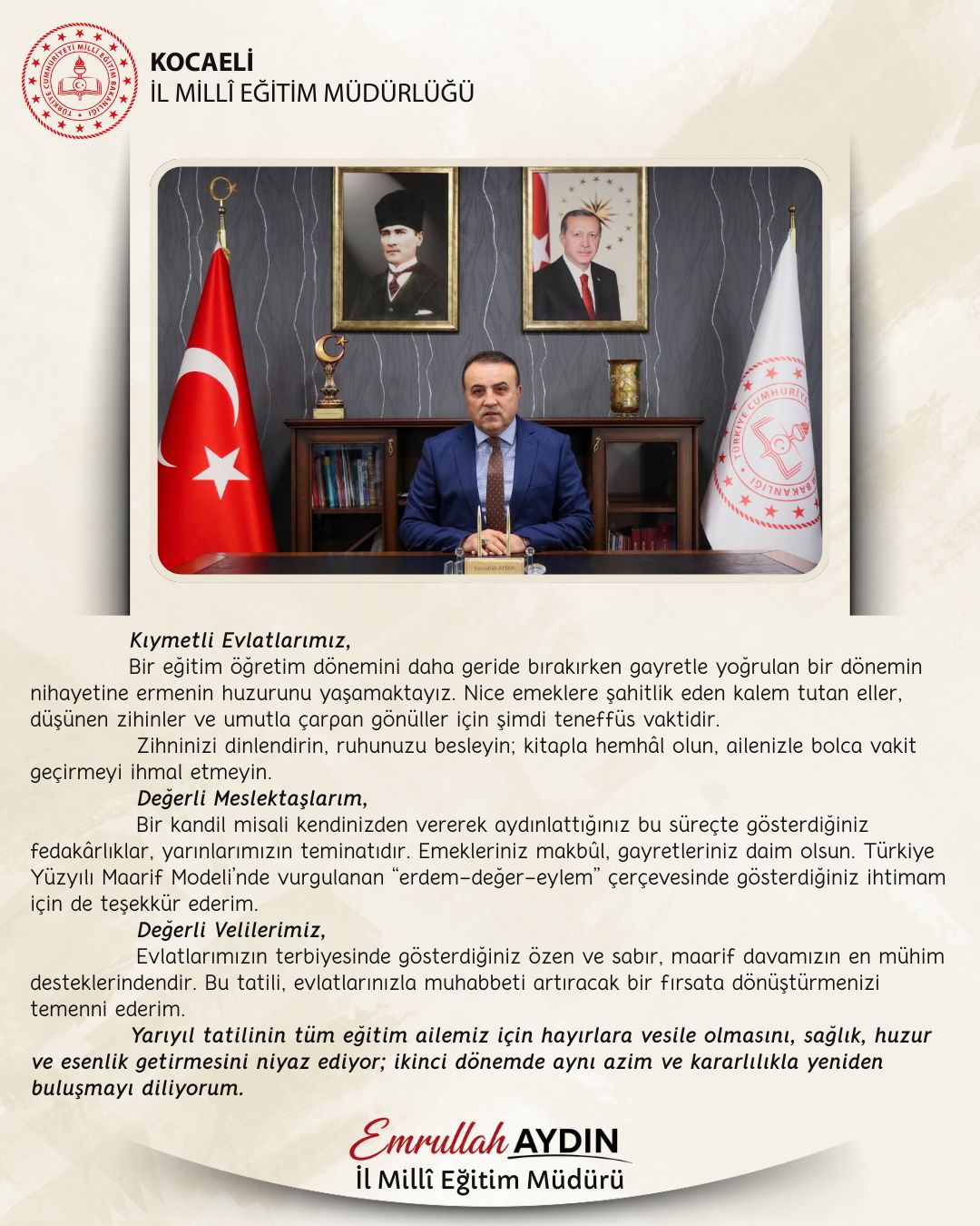 Kocaeli'de 2025 2026 Eğitim Öğretim Yılı 1. Döneminde 422 Bin Öğrenci Karne Alacak