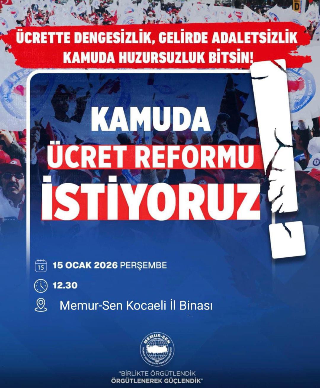 Kocaeli'de Memurlar Hak Arayışına Başlıyor!