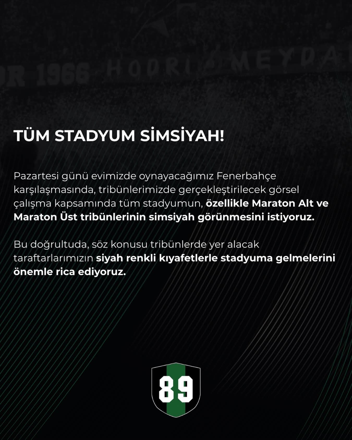 Kocaelispor Tribünlerinde Siyah Alarm Fenerbahçe Maçı İçin Dev Çağrı!-1