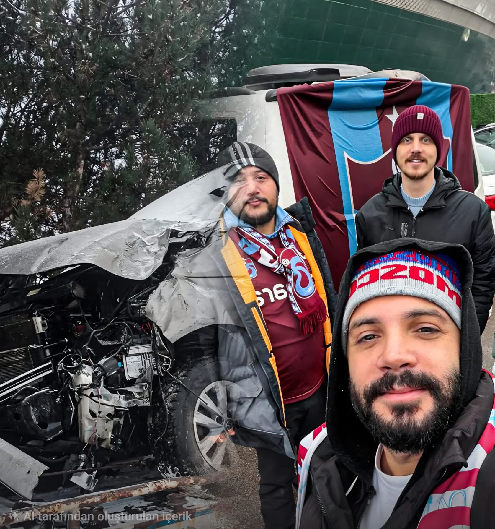 Maçtan Dönen Trabzonsporlu Taraftarlar Kaza Geçirdi! 2