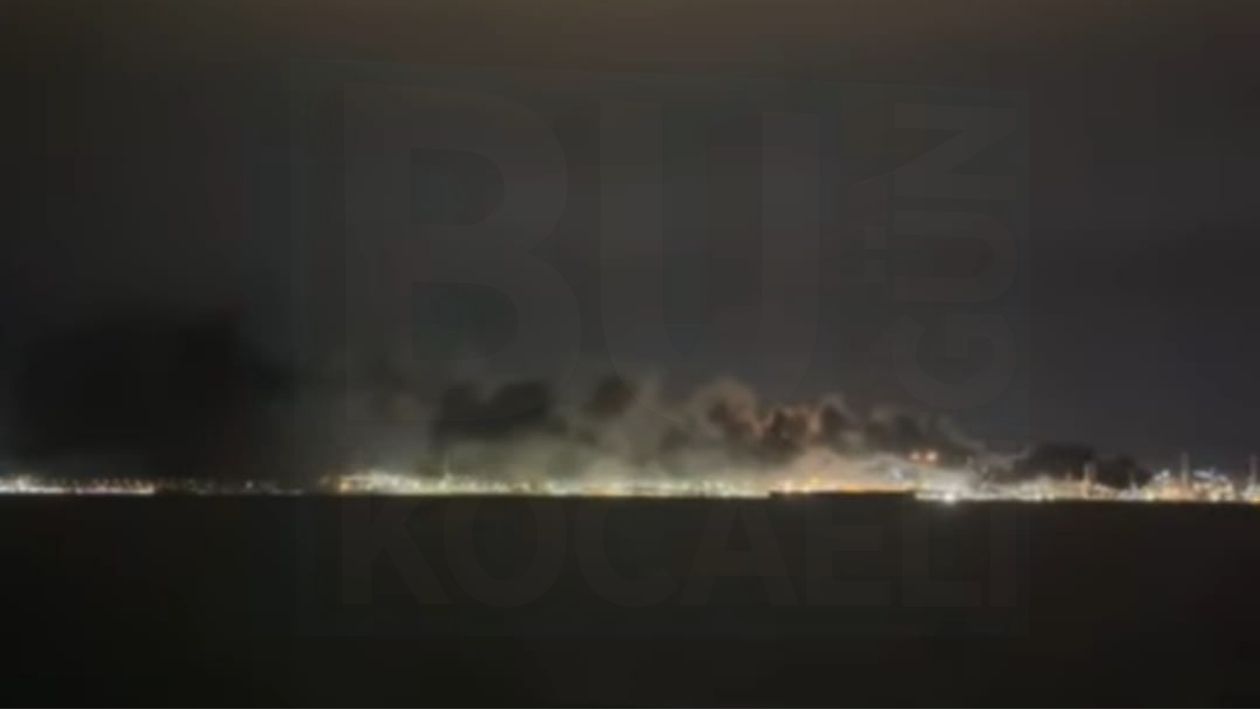 Tüpraş İzmit Rafinerisi’nde Patlama! Gökyüzünü Duman Kapladı (3)