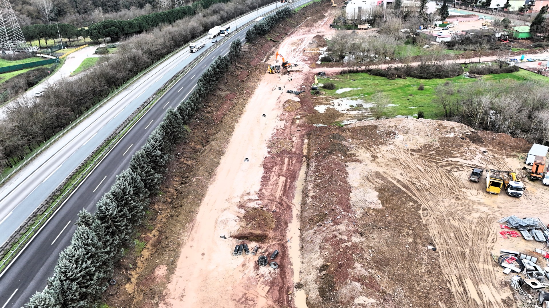 Alikahya Tem Bağlantı Yolu'nda Çalışmalar Tam Gaz (4)