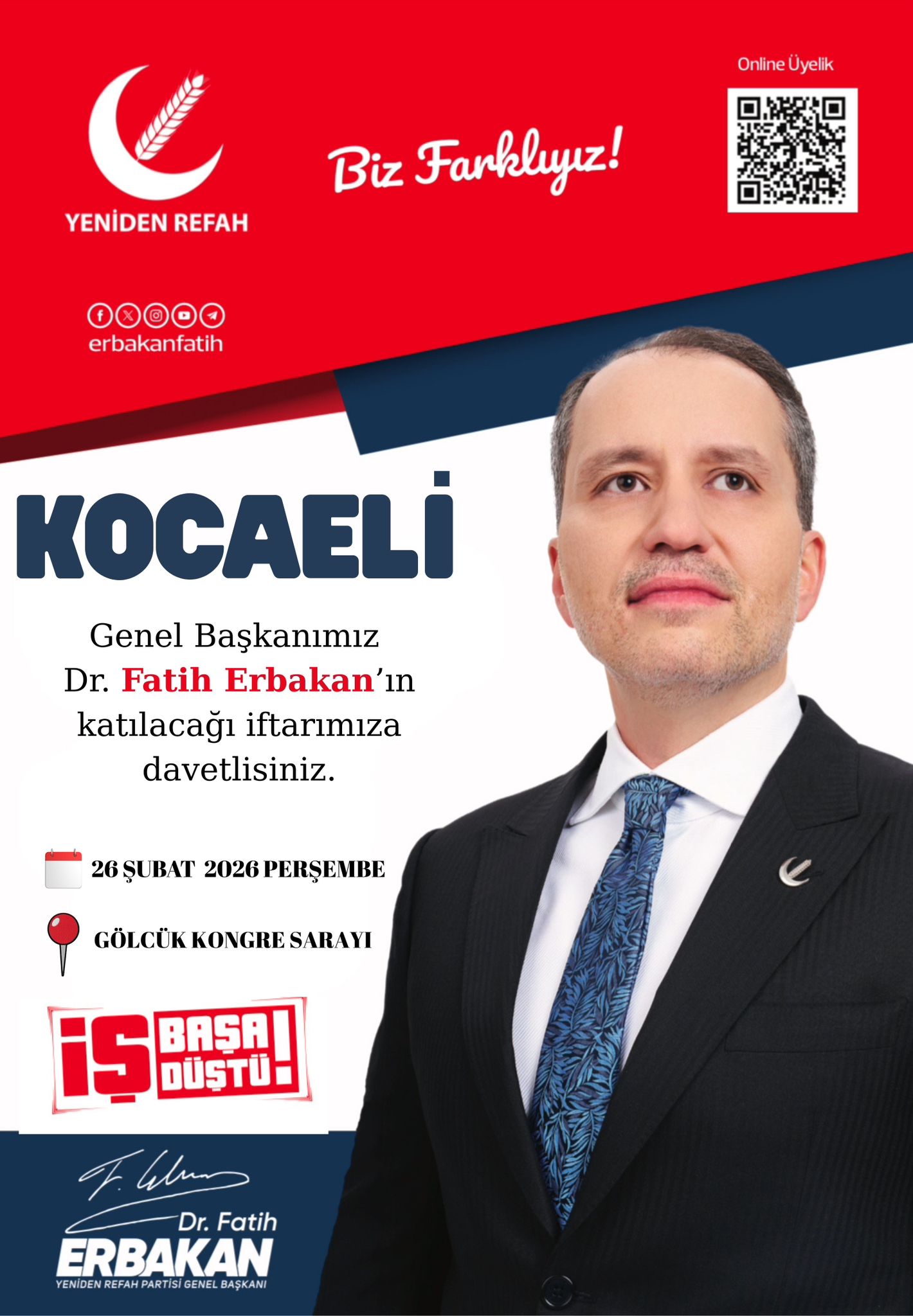 Fati̇h Erbakan Kocaeli̇’de İftar Programinda Vatandaşlarla Buluşacak-1