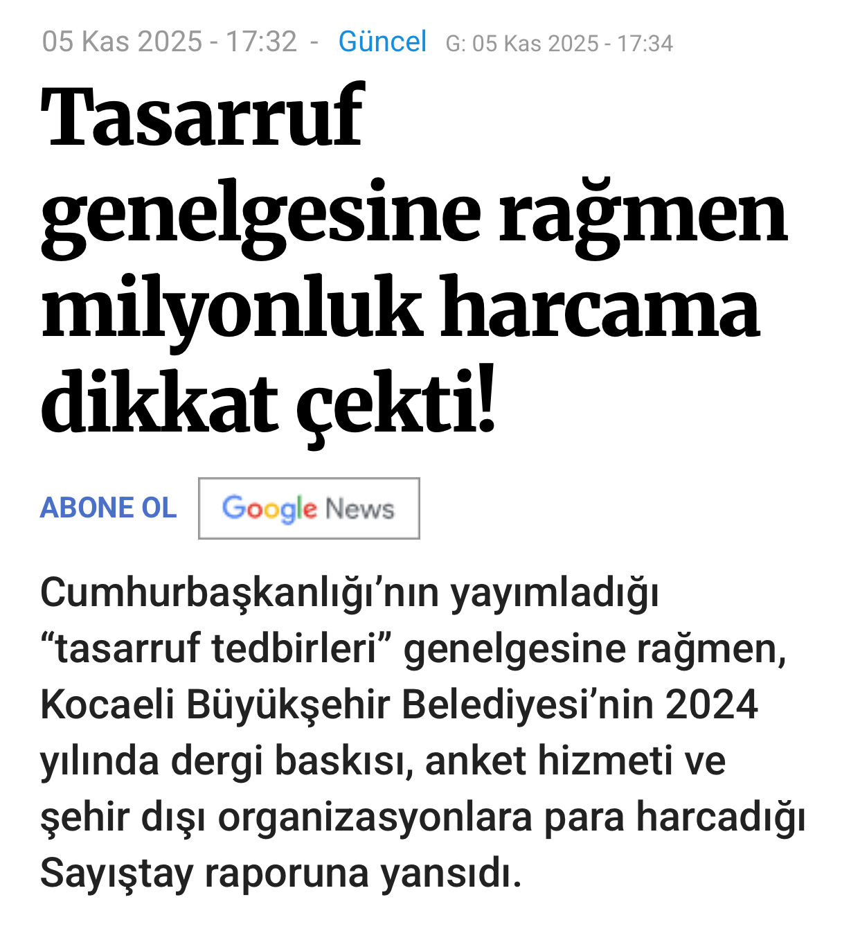 Haluk Tamyüksel’den Sayiştay Raporu Üzeri̇nden Büyükşehi̇r’e Sorular 2