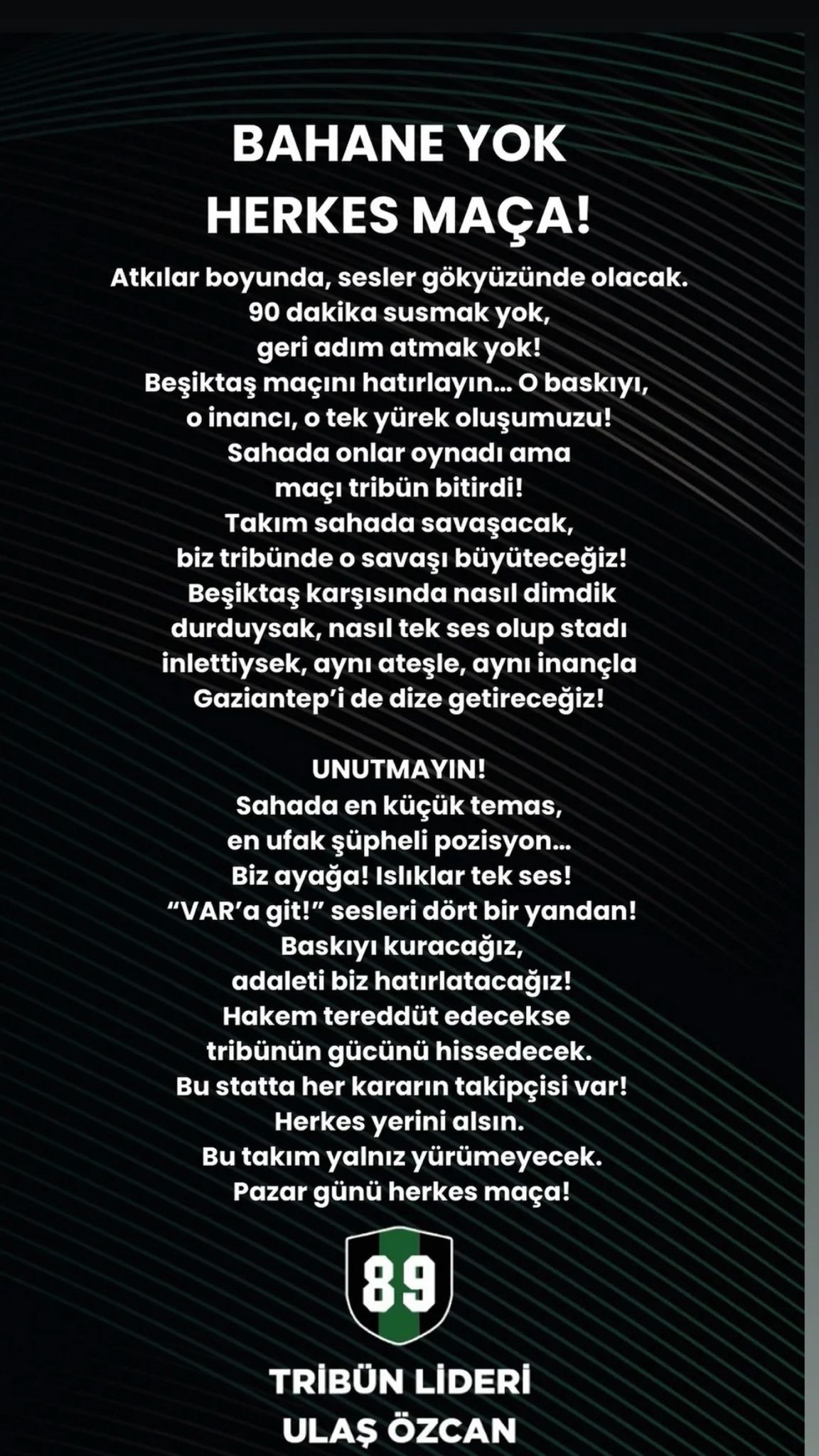 Hodri̇ Meydan’dan “Herkes Maça” Çağrisi-1