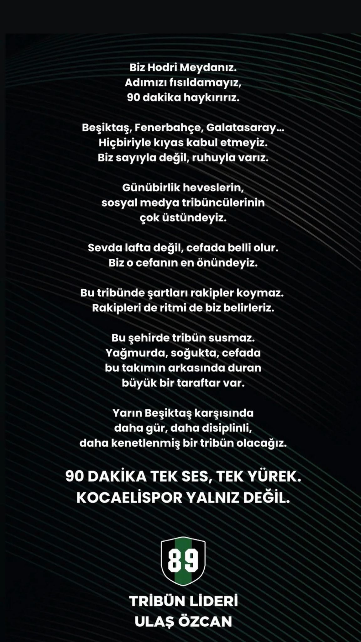 Hodri Meydan’dan Net Mesaj “90 Dakika Tek Ses, Tek Yürek”-1