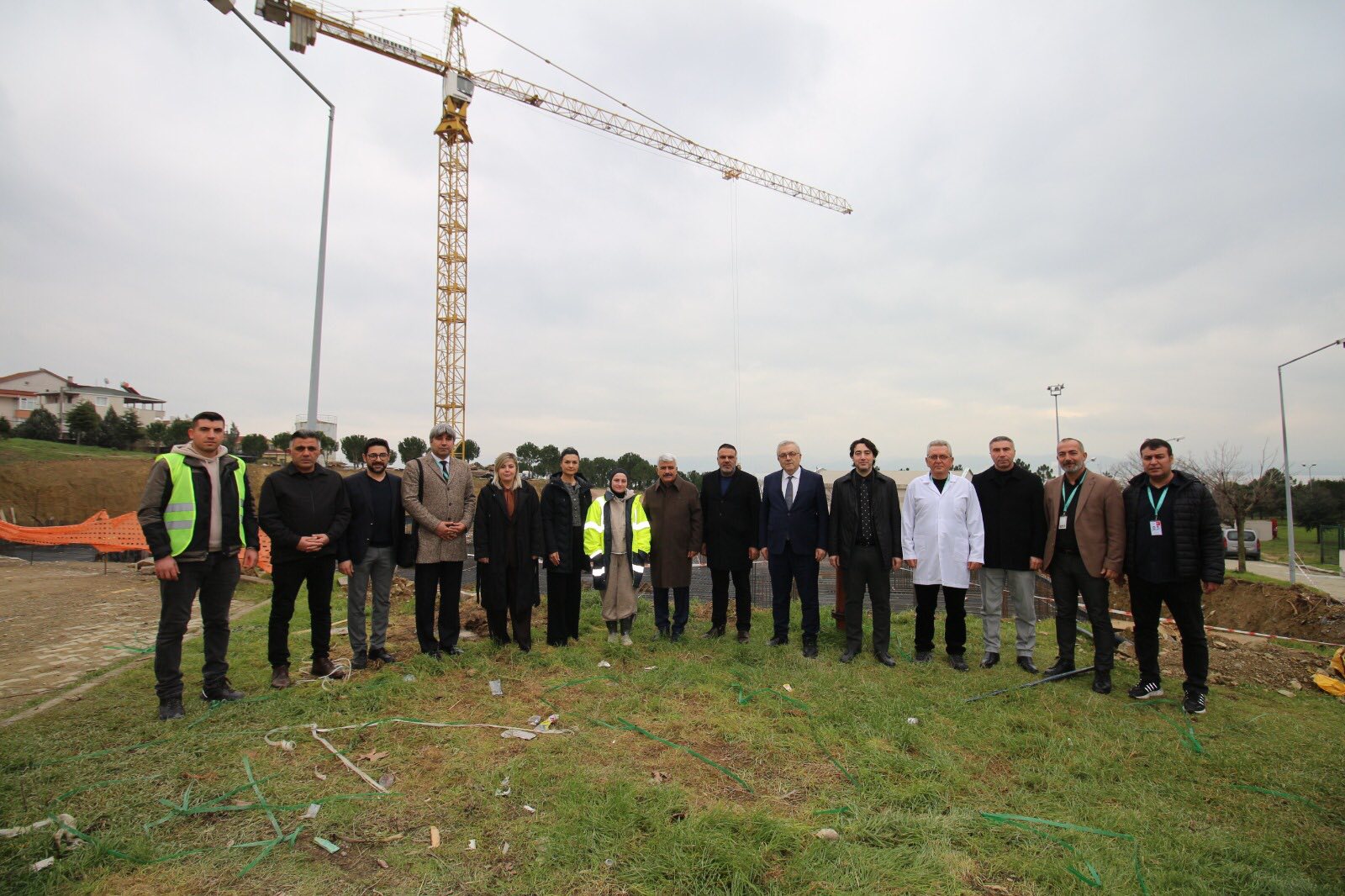 Kocaeli Sağlık Protokolü, Darıca Diş Hastanesi Şantiyesini İnceledi (2)