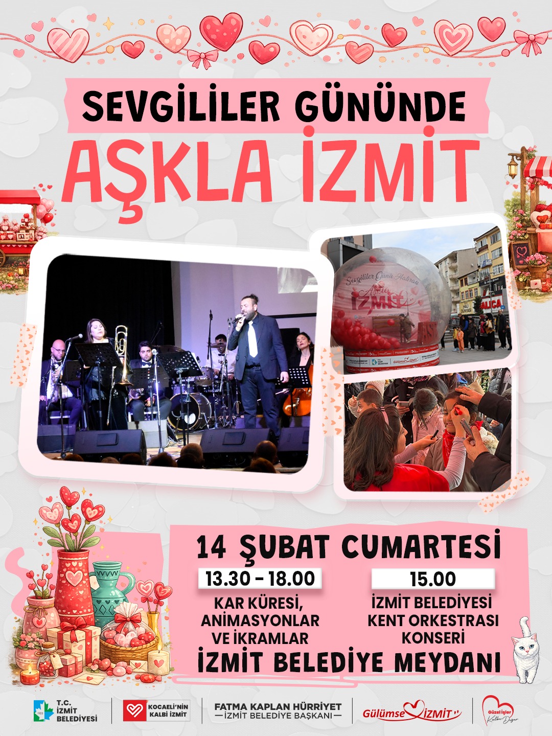 Sevgililer Günü'nde Izmit Meydani'nda Renkli Bulusma