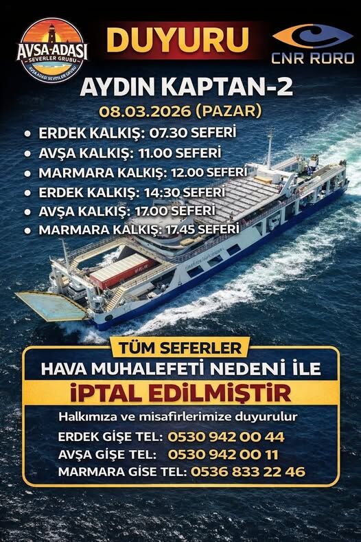 Aydin Kaptan 2 Feri̇bot Seferleri̇ İptal Edi̇ldi̇!-1