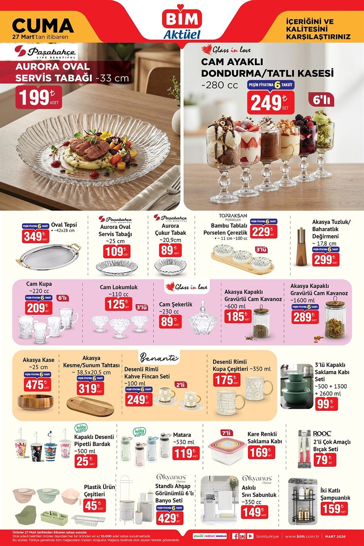 Bi̇m Mağazasında Aktüel Ürün Standı Ve Çeyiz Seti Ürünleri (169 Yatay Görsel)