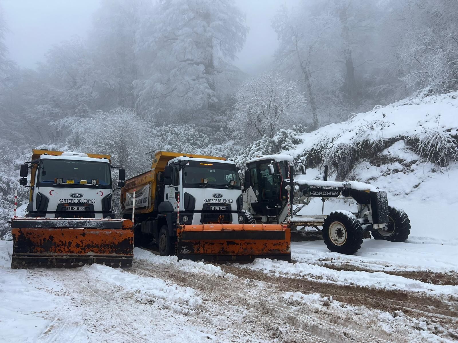 Kartepe’de Bayramda Kar Mesaisi1