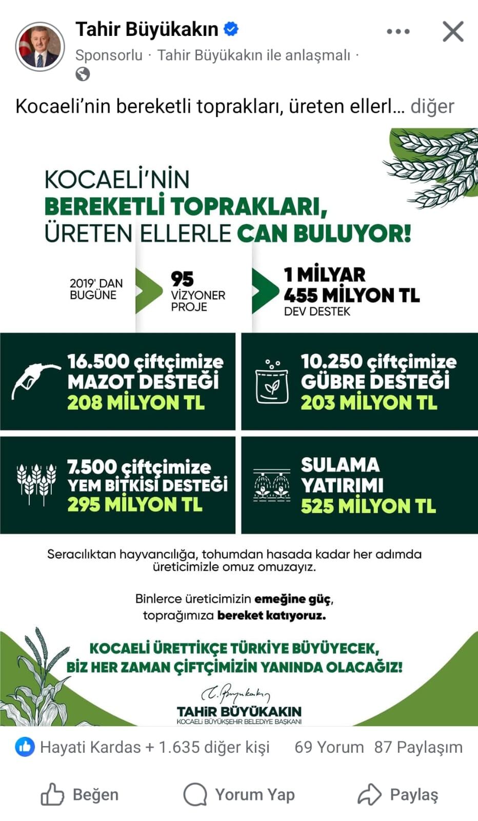 Kocaeli̇’de Tarima 1,4 Mi̇lyar Tl’li̇k Dev Destek (1)-1