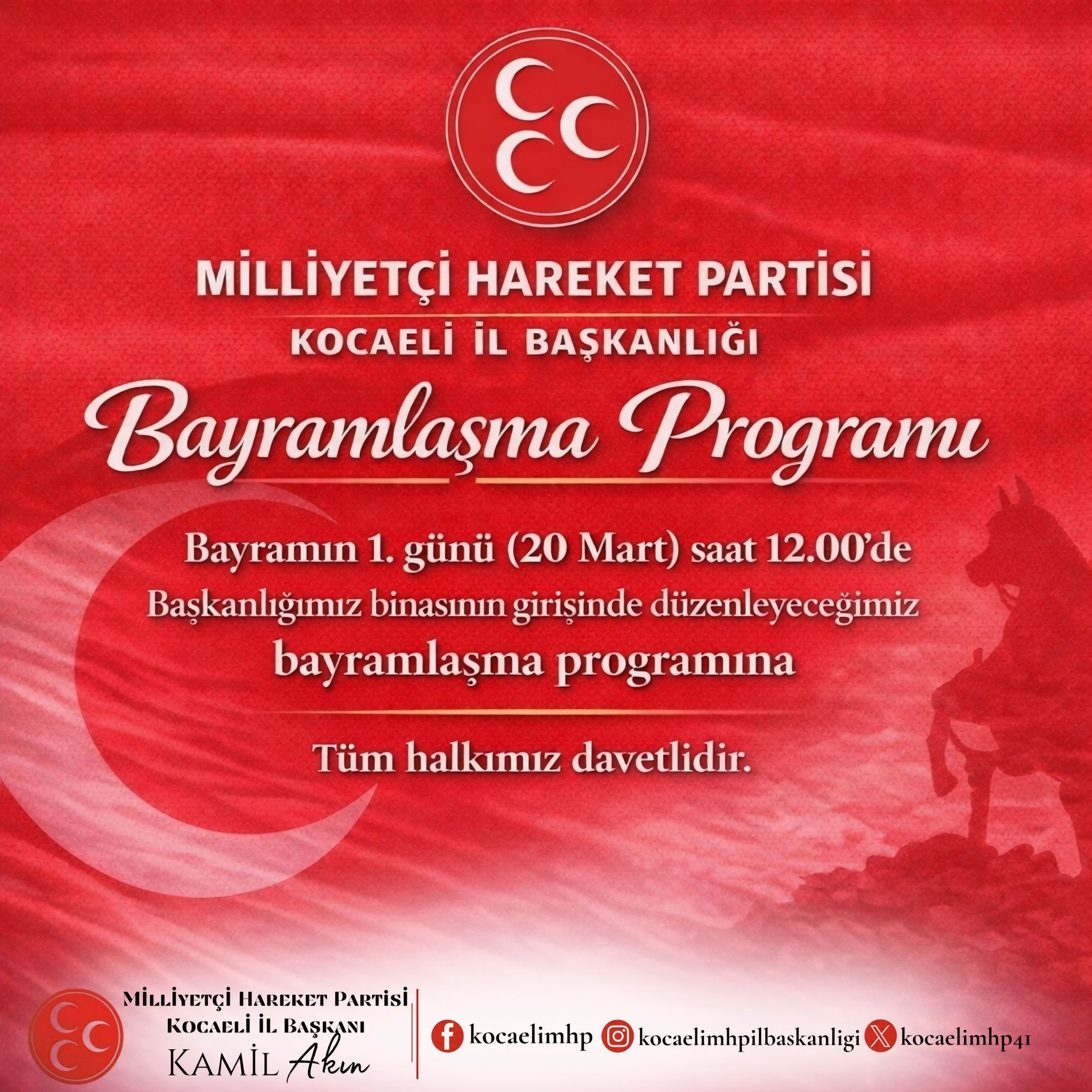 Mhp Kocaeli̇’de Bayramlaşma Tari̇hi̇ Deği̇şti̇!-1