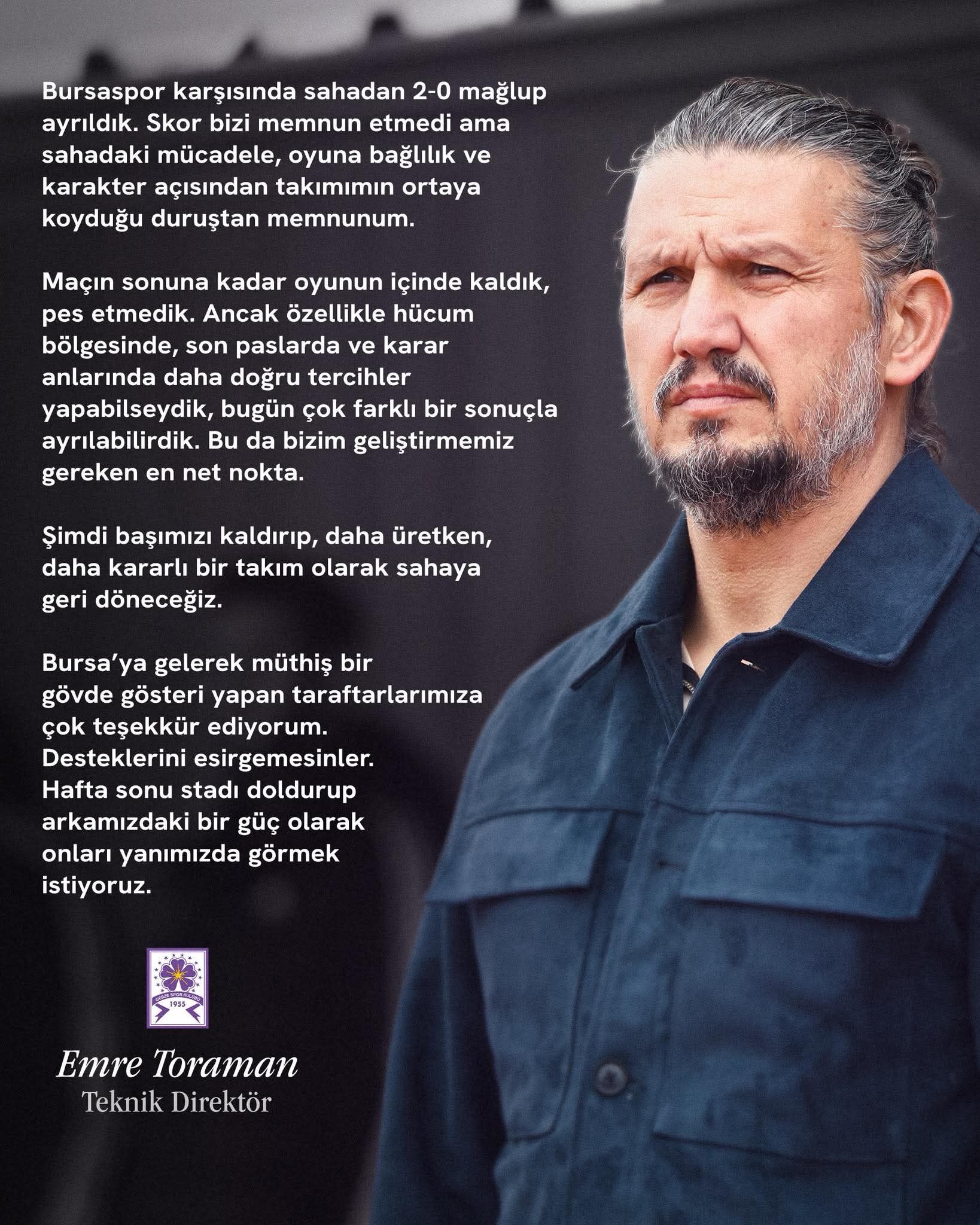 “Skor Üzücü Ama Takimin Duruşundan Memnunum”-1