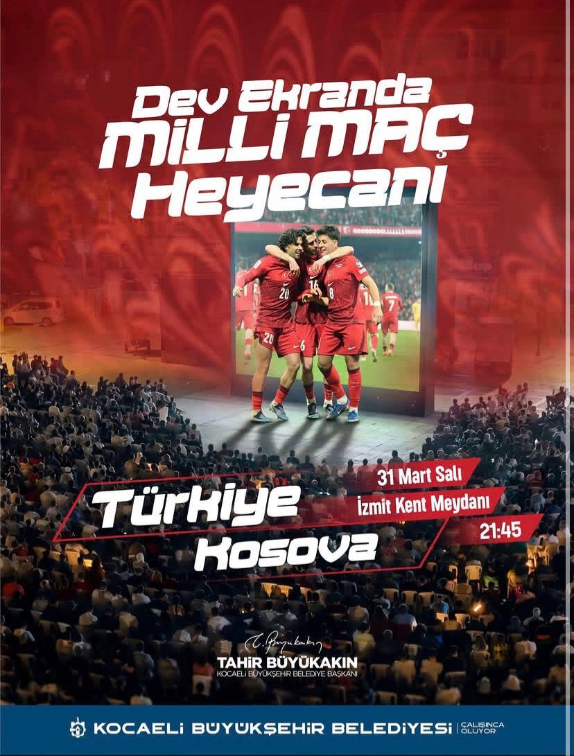 Türki̇ye – Kosova Maçi Kent Meydani’nda İzlenecek-1
