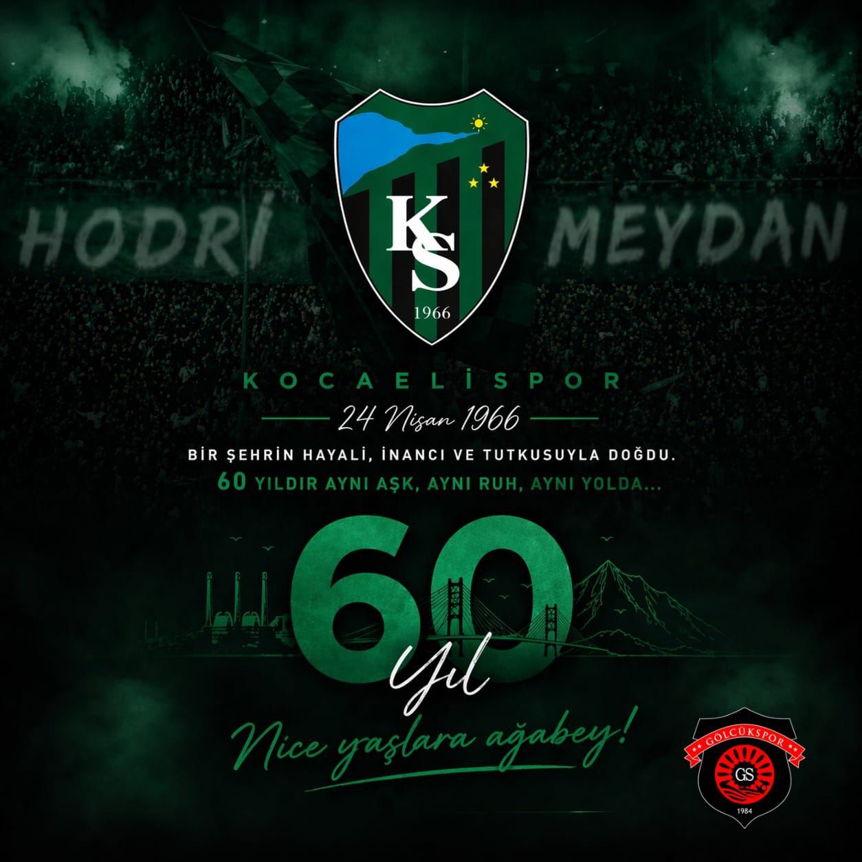 Gölcükspor’dan Kocaeli̇spor’a 60. Yil Vefa Selam-1