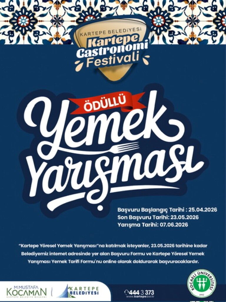 Kartepe Gastronomi Festivali Yemek Yarışması Başvuruları Başladı