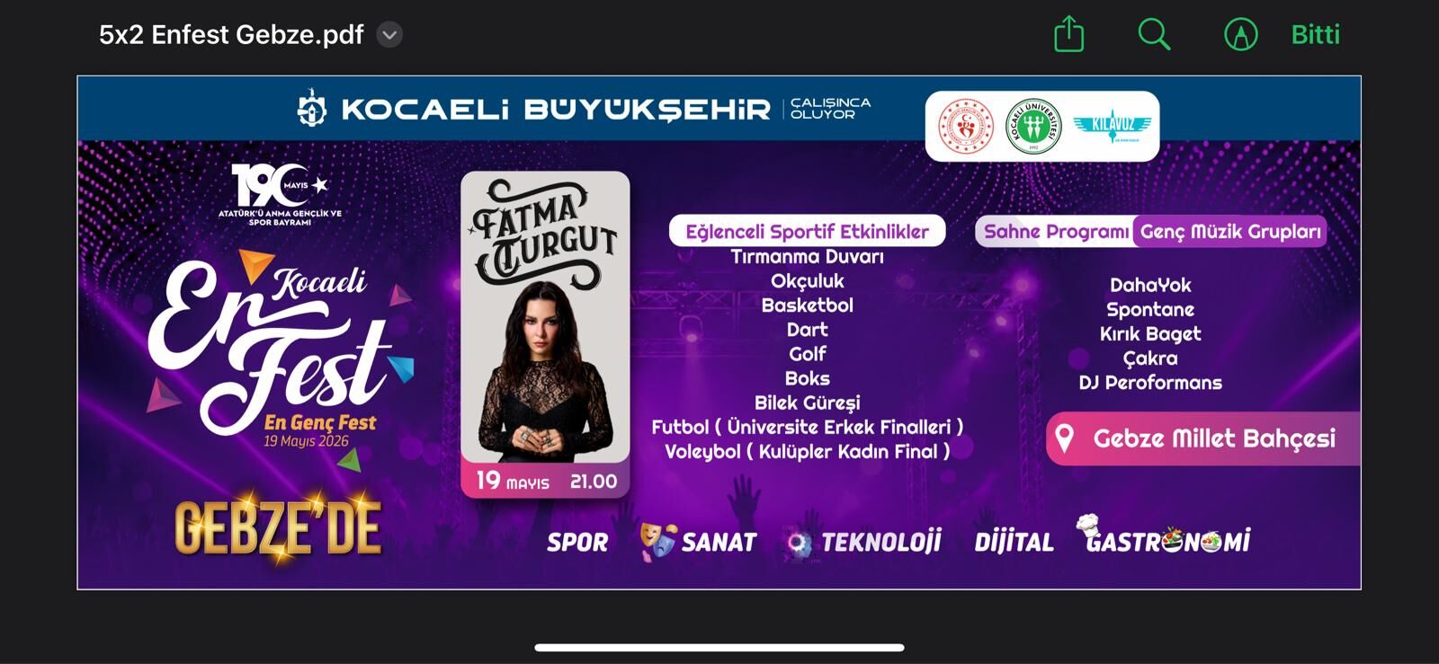 19 Mayıs Ruhu Gebze’de De Yaşatılacak