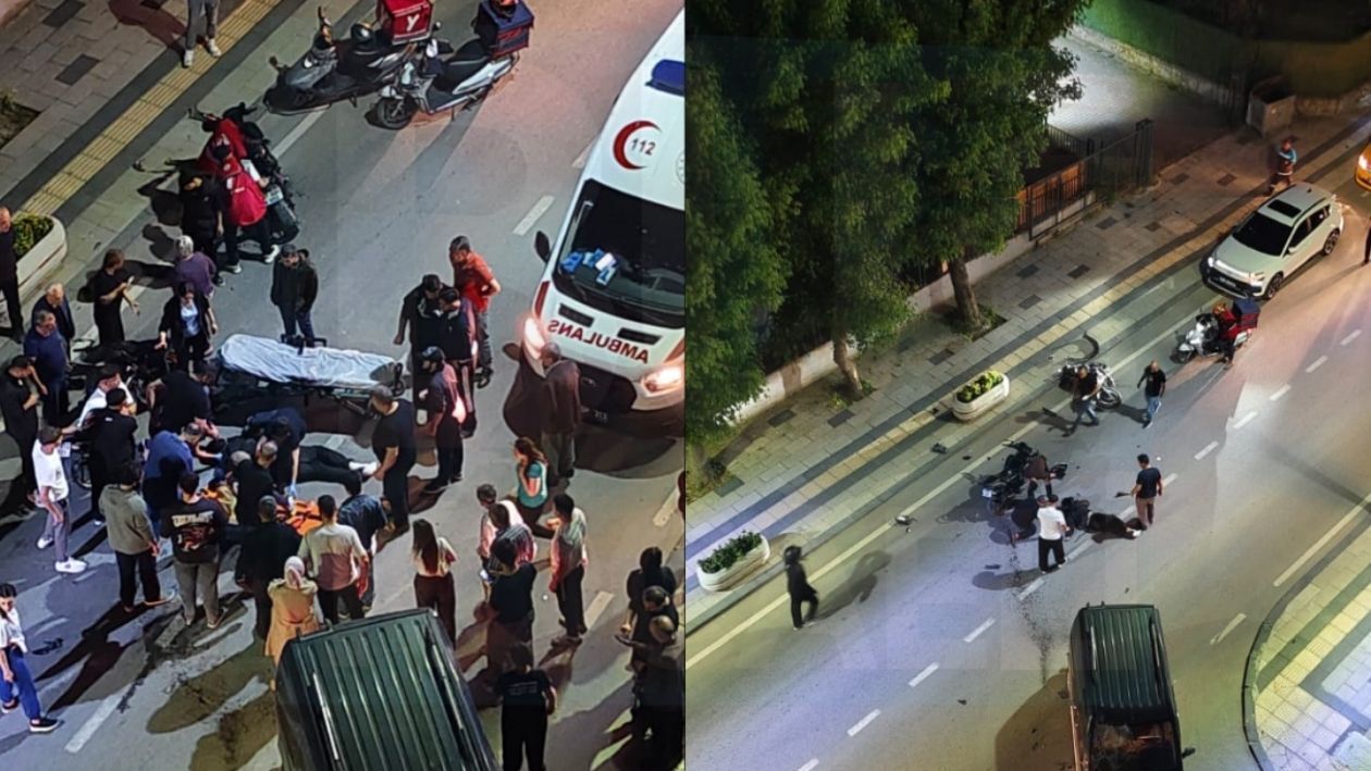 Deri̇nce'de Feci̇ Kaza! Ti̇cari̇ Araç İle Motosi̇klet Çarpişti (2)
