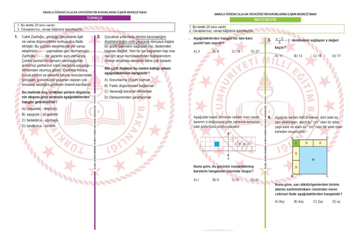 2026 Lgs Soru Kitapcigi Ve Cevap Anahtari Yayimlandi Sozel Ve Sayisal Pdf Erisime Acildi 1781350240520