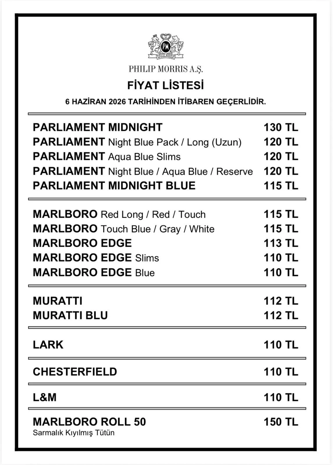 433489Ae Sigarada Fiyatlar Yeniden Artti Bir Gruba Daha Zam Karari