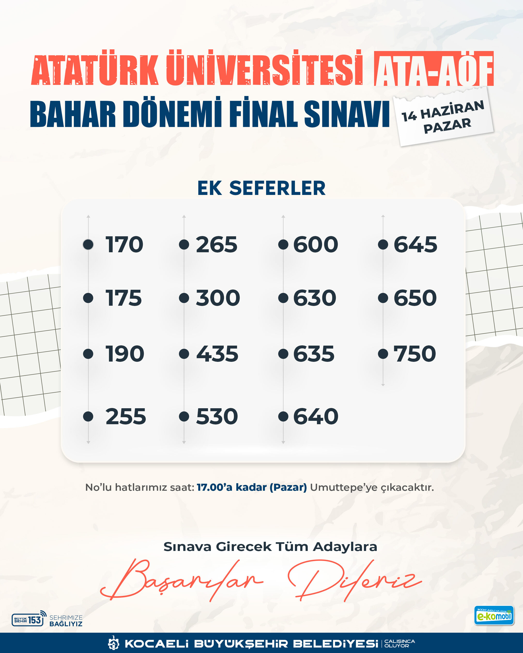 Ata Aöf Sınavına 15 Farklı Hat Desteği (1)
