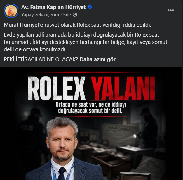 Fatma Kaplan Hürriyet Rolex Saat-1