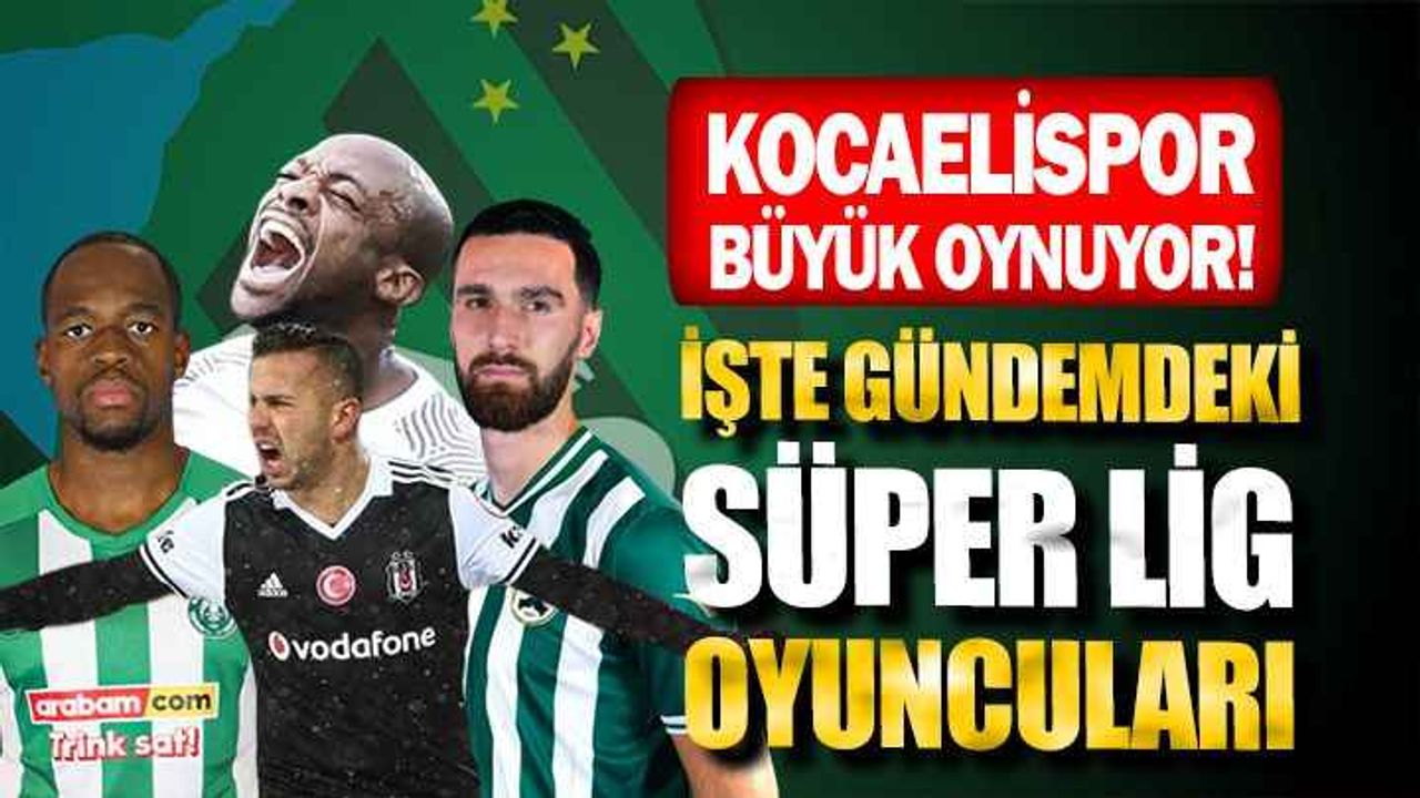 Kocaelispor transferde gözünü Süper Lig'e dikti!