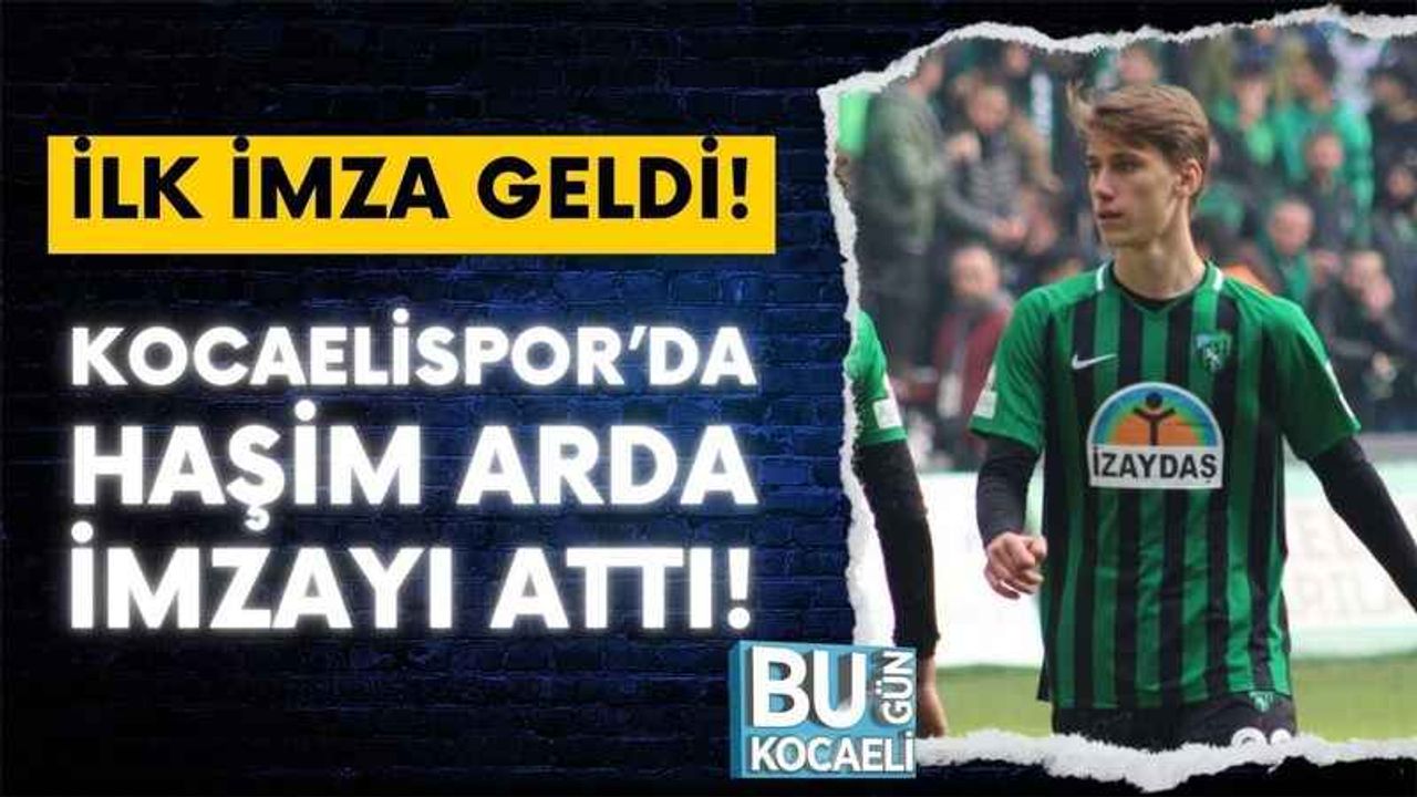 Kocaeli Haber - Kocaelispor'da Haşim Arda Sarman imzayı attı!