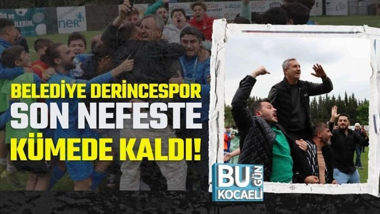 Taner Güllerili Belediye Derincespor son nefeste ligde kaldı!