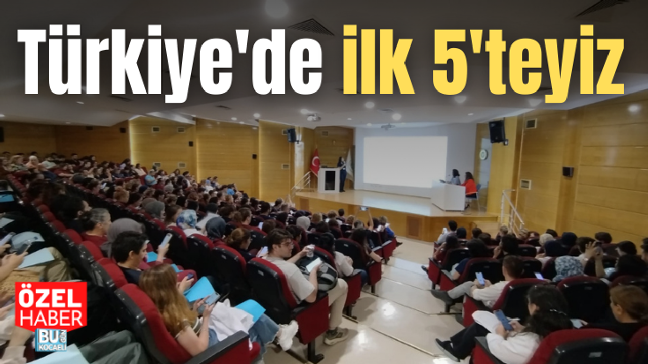 Türkiye'de ilk 5'teyiz