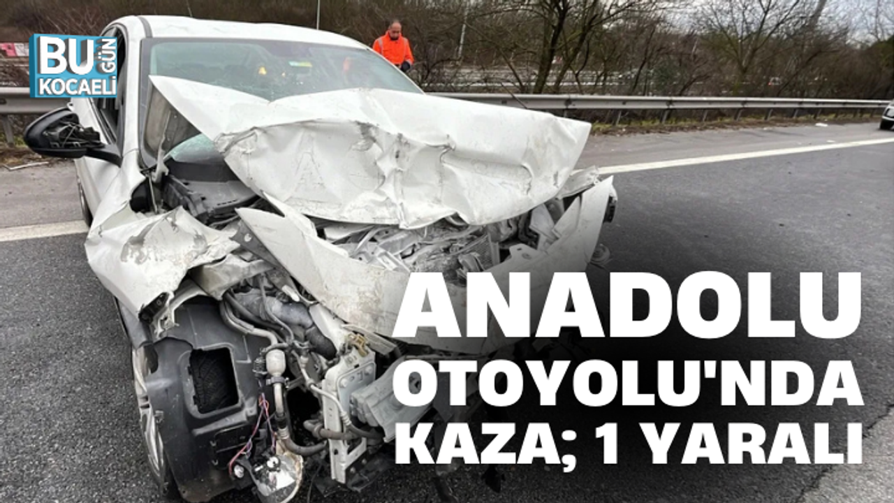 ANADOLU OTOYOLU'NDA KAZA; 1 YARALI