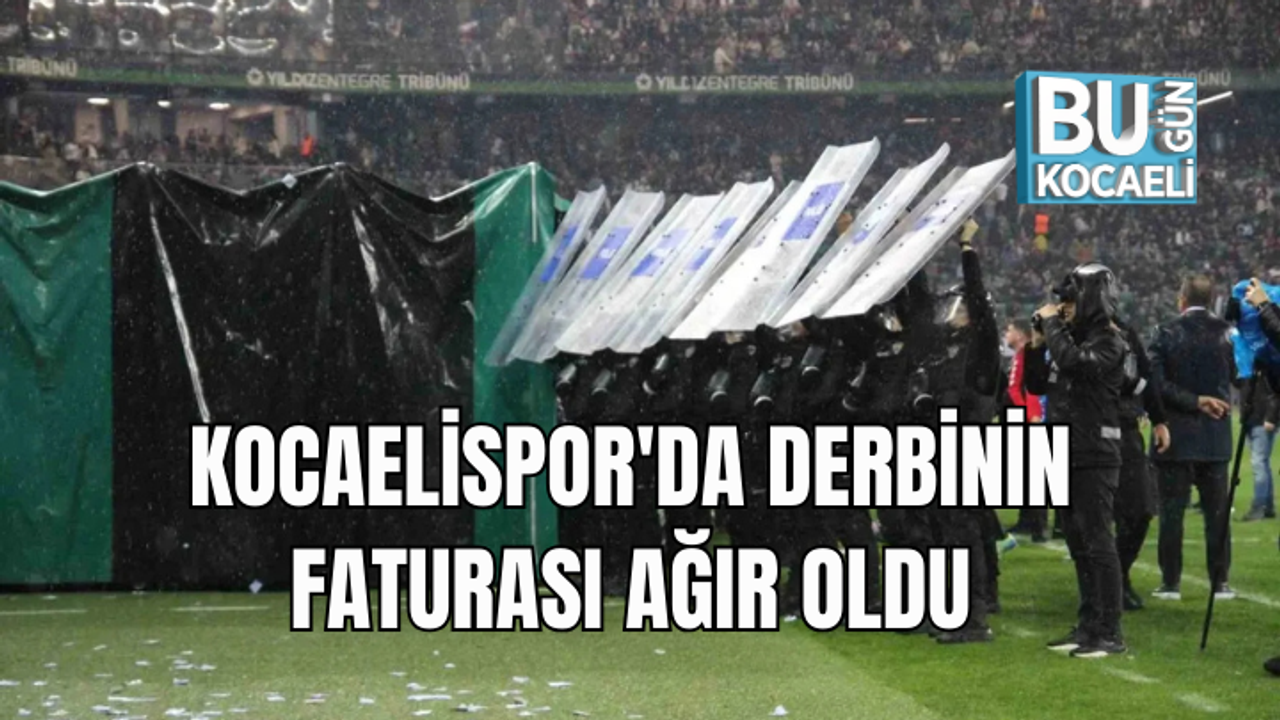 KOCAELİSPOR'DA DERBİNİN FATURASI AĞIR OLDU