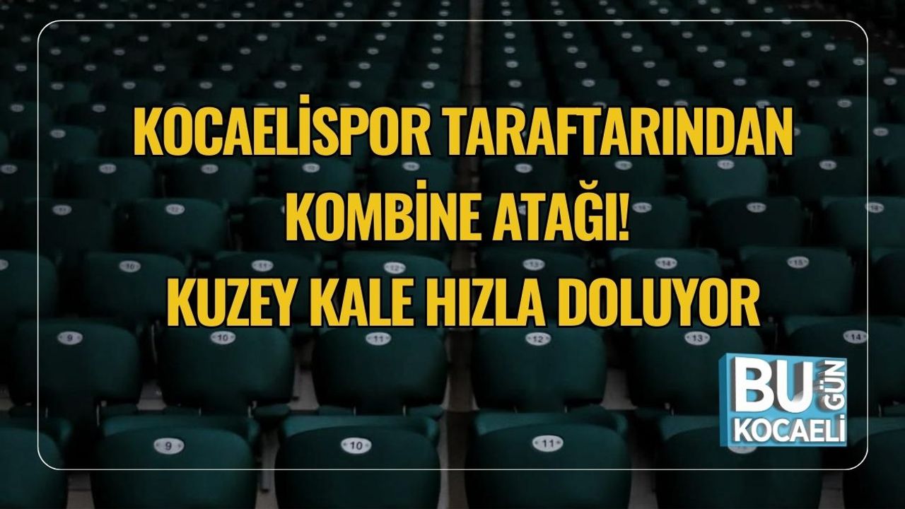 Kocaelispor Taraftarından Kombine Atağı! Kuzey Kale Hızla Doluyor