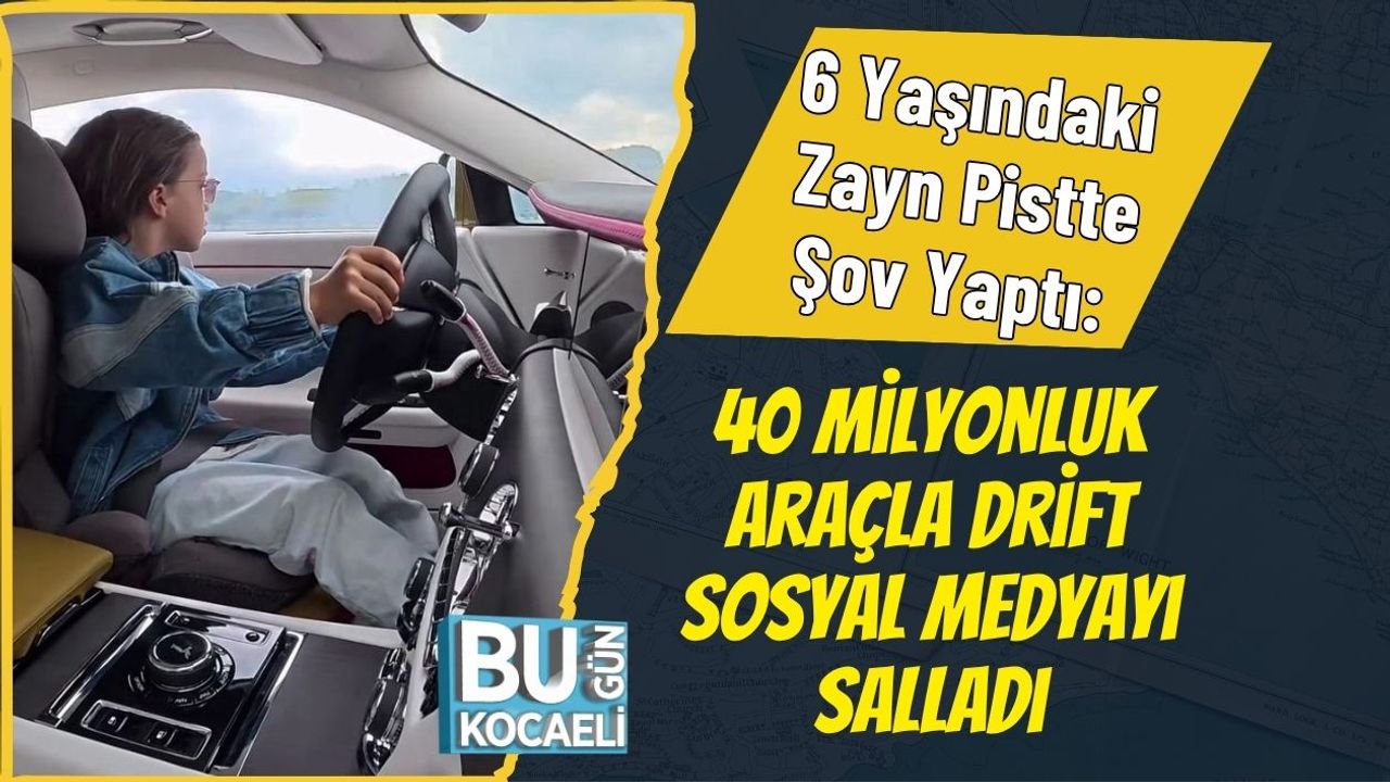 6 Yaşındaki Zayn Pistte Şov Yaptı: 40 Milyonluk Araçla Drift Sosyal Medyayı Salladı