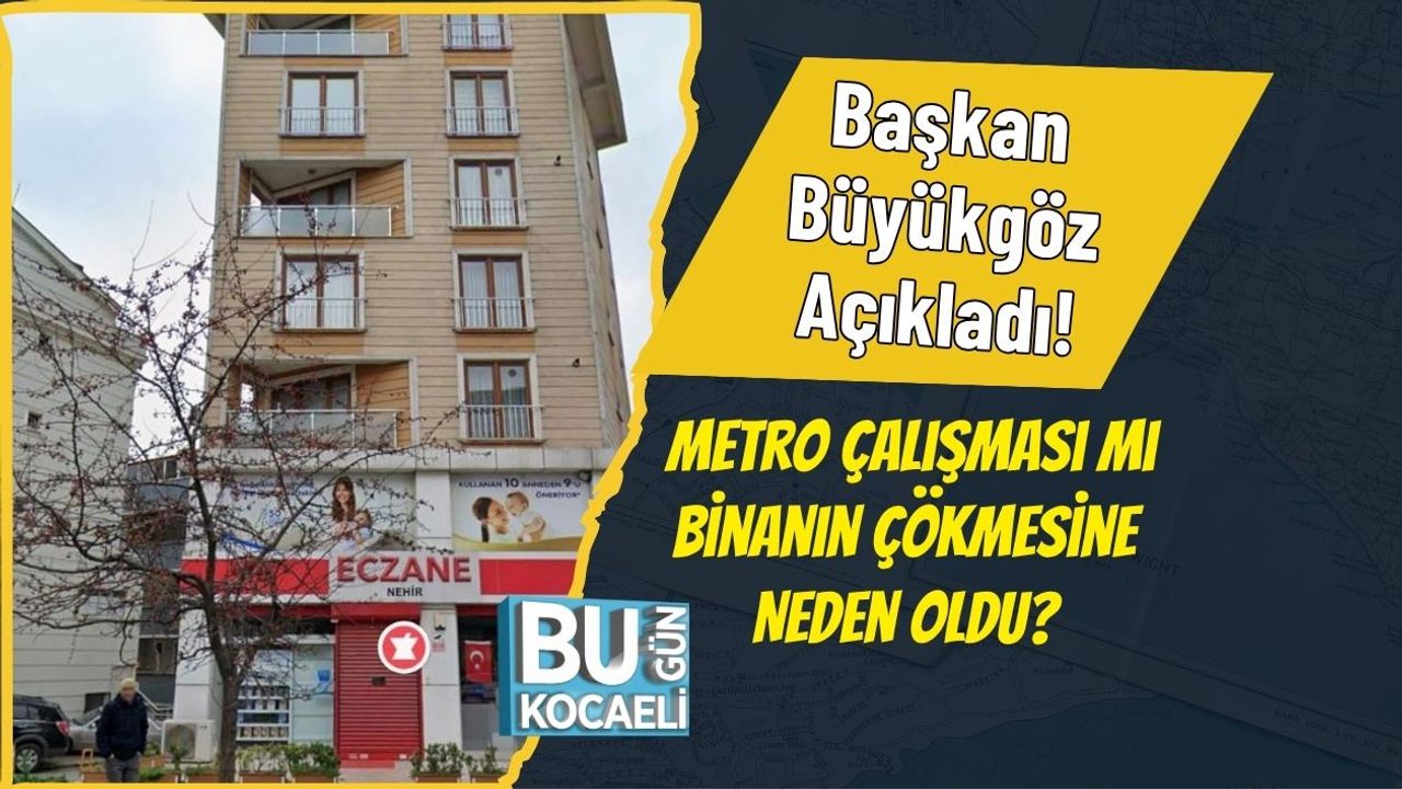 Başkan Büyükgöz Açıkladı! Metro Çalışması Mı Binanın Çökmesine Neden Oldu?