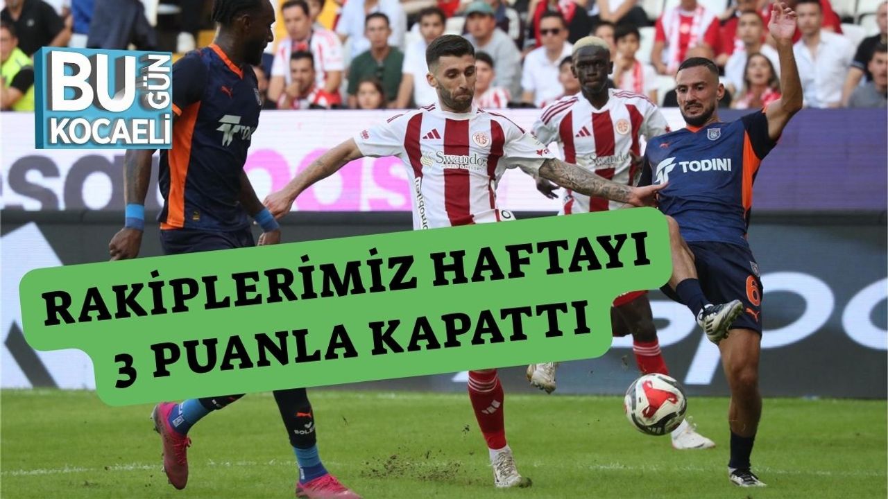 Rakiplerimiz Haftayı 3 Puanla Kapattı