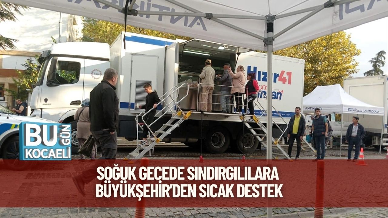 Soğuk Gecede Sındırgılılara Büyükşehir’den Sıcak Destek