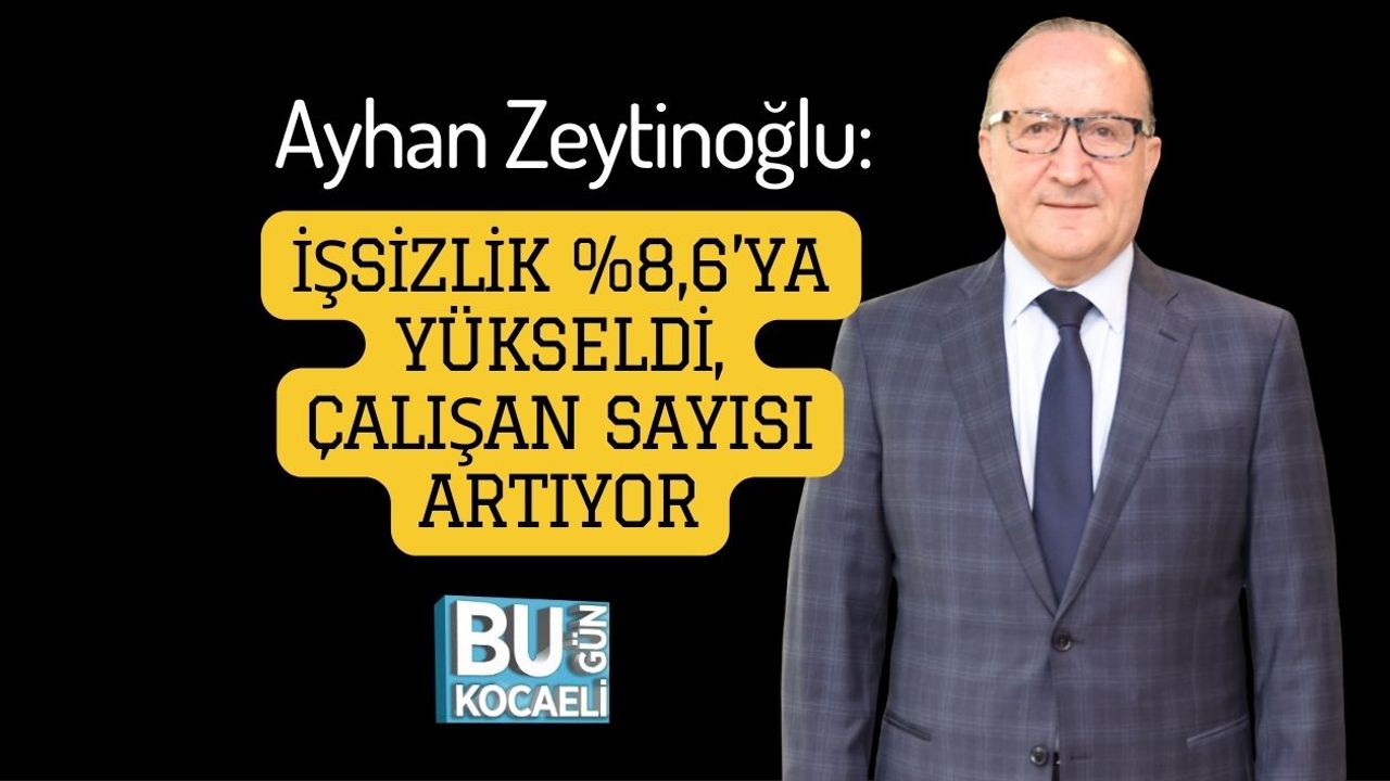 Ayhan Zeytinoğlu: İşsizlik %8,6’ya Yükseldi, Çalışan Sayısı Artıyor