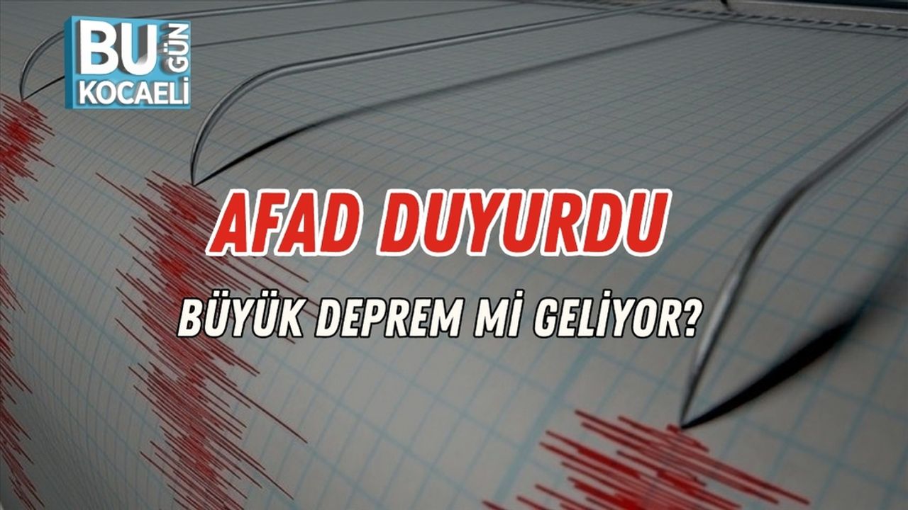 Afad Duyurdu: Büyük Deprem Mi Geliyor?