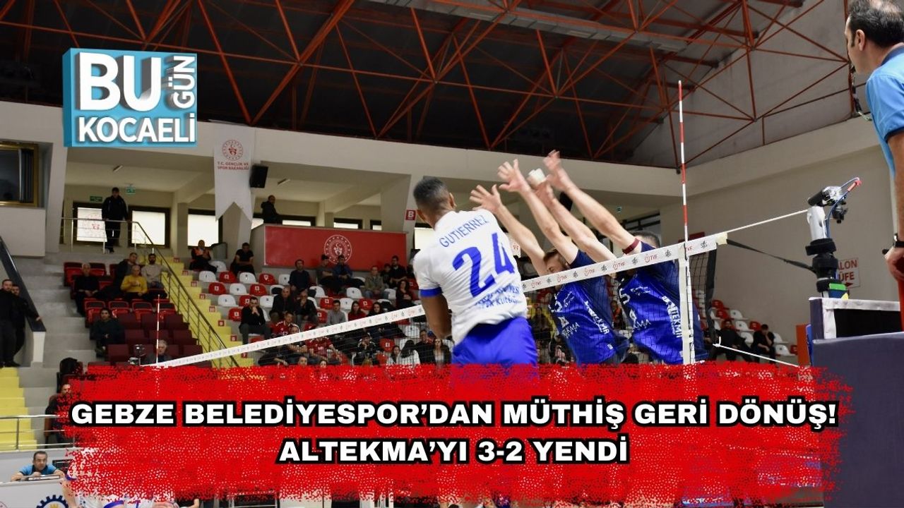 Gebze Belediyespor’dan Müthiş Geri Dönüş! Altekma’yı 3-2 Yendi