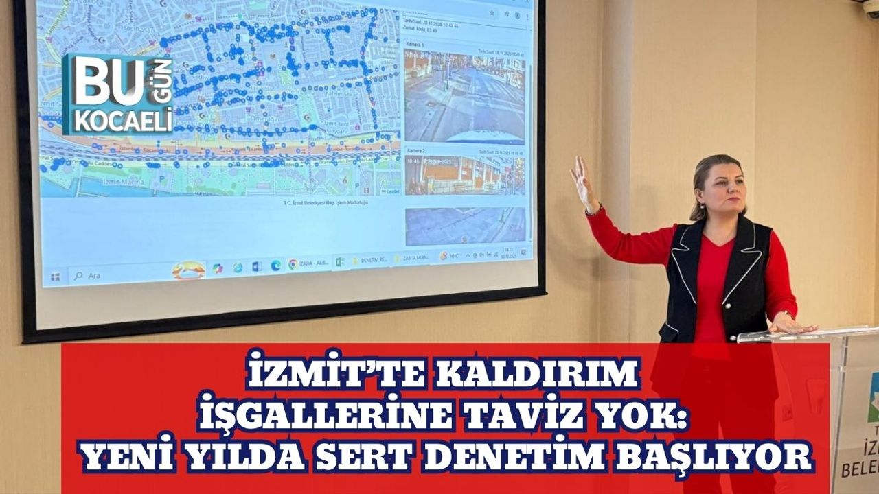 İzmit’te Kaldırım İşgallerine Taviz Yok: Yeni Yılda Sert Denetim Başlıyor