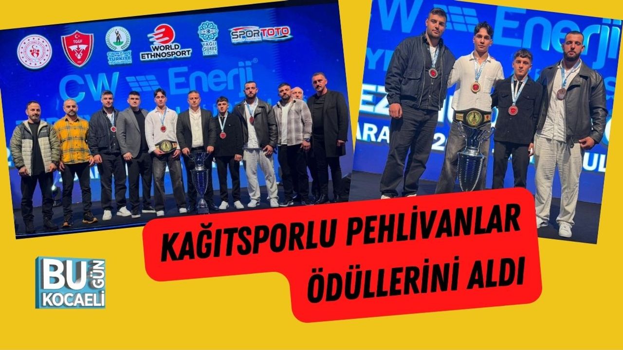 Kağıtsporlu Pehlivanlar Ödüllerini Aldı